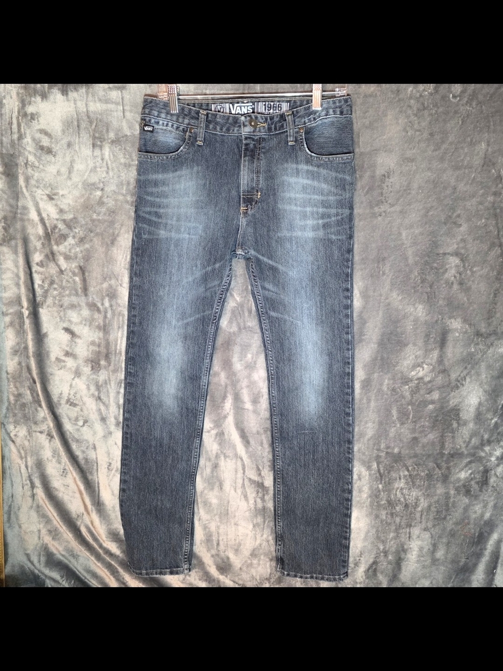 Vans Women's Slim Straight Jeans in Faded Blue